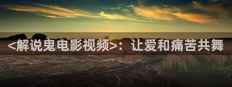 新视觉影院97：<解说鬼电影视频>：让爱和痛苦共舞