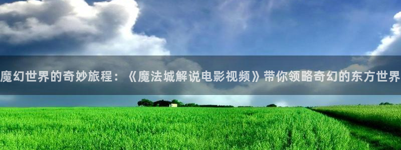 yy4080新视觉电视剧免费上线：魔幻世界的奇妙旅程：《魔法城解说电影视频》带你领略奇幻的东方世界